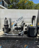 Jandy CS Filter on the left 
Jandy JXI series on the right 
Jandy spa air blower on the back right 