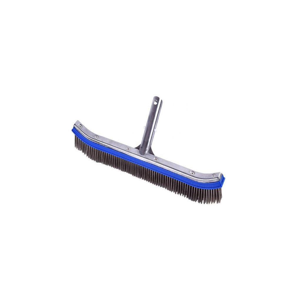 18-Inch Swimming Wire Pool Brush Head with Stainless Steel Brush for Cleaning Pool Walls Pool Tools &amp; Accessories - square crop