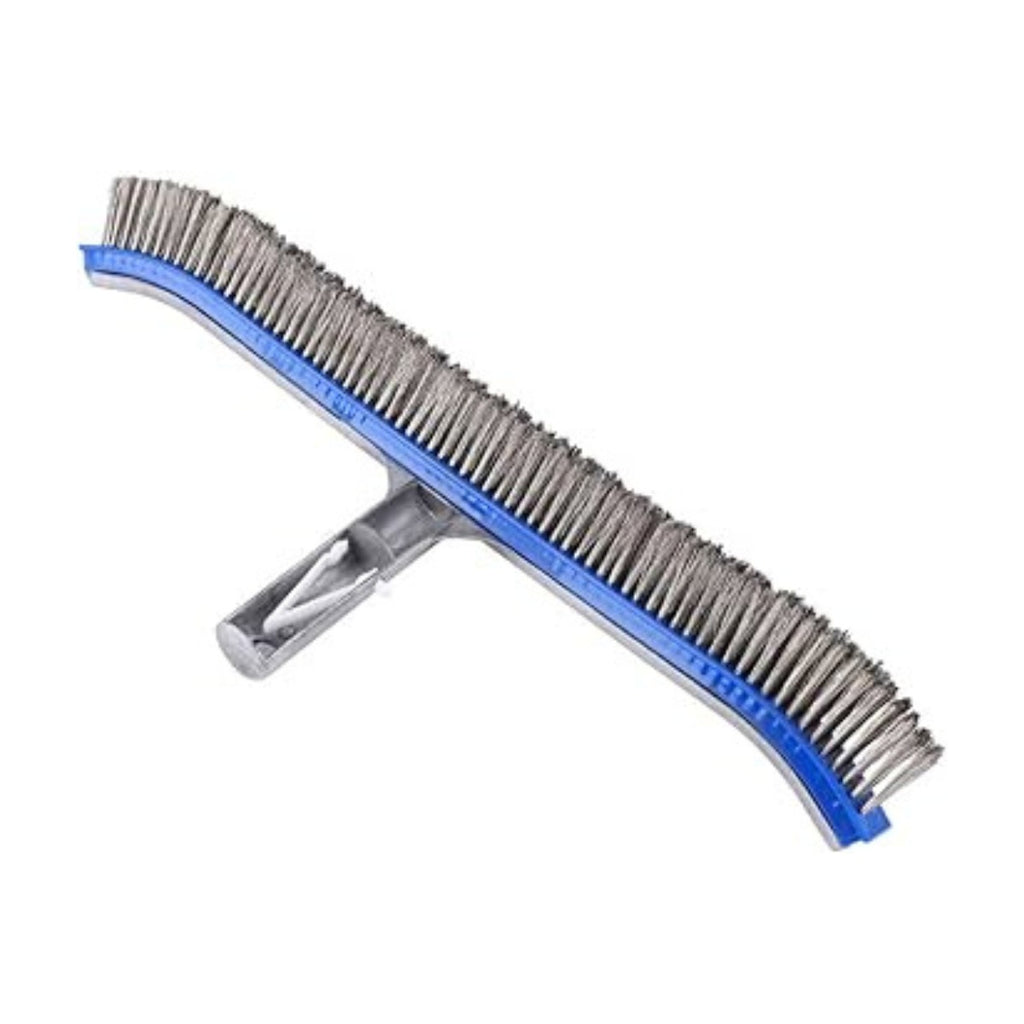 18" Pool Brush, Brush Stainless Steel/Nylon Bristles - square crop