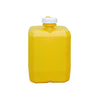 2 1/2 gal Yellow Jerry Jug with 63mm White CRC Cap - square crop