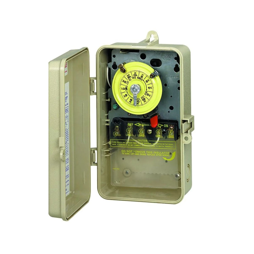 24-Hour Time Switch, DPST, 208-277V, Plastic Enclosure, and Pool/Spa Control. - square crop