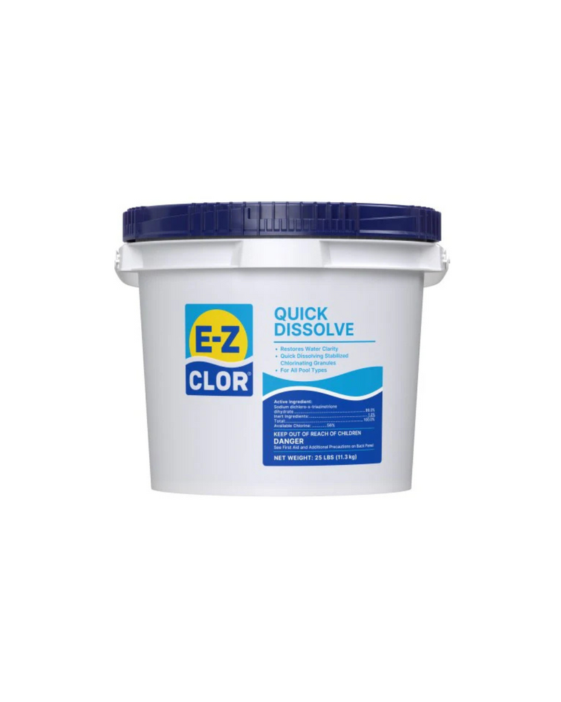25 lb Quick Dissolve Dichlor Sanitizer Pail E-Z Clor