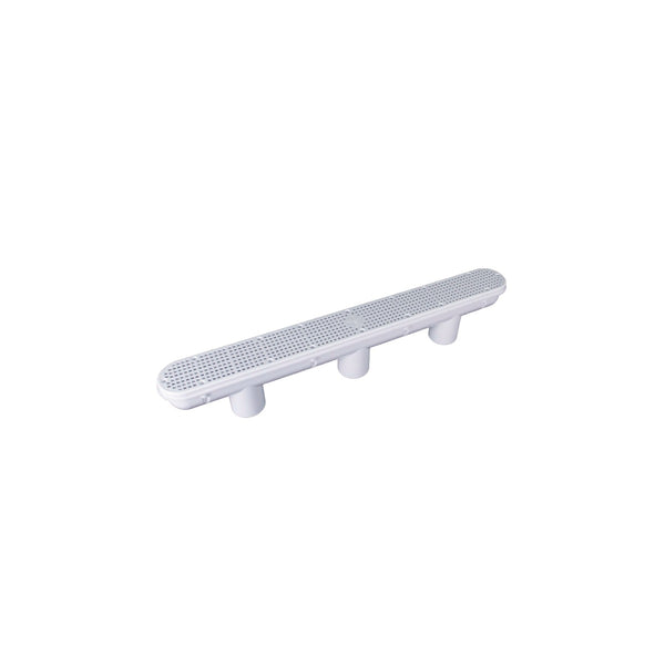 32" Channel Drain W/ Body - White - square crop