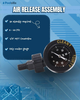 Air Gauge Release Valve Assembly, 0-60 PSI Air Release Compatible with R0357200, and Zodiac Jandy Pool and Spa Filters DEV/DEL Series, CL/CV Series, and JS Series Filters