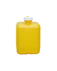 2 1/2 gal Yellow Jerry Jug with 63mm White CRC Cap