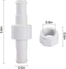 ATIE Pool Cleaner Feed Hose Swivel Compatible with Pentair Kreepy Krauly Legend Letro Platinum Pool Cleaner Feed Hose Swivel ED05 White (3 Pack)