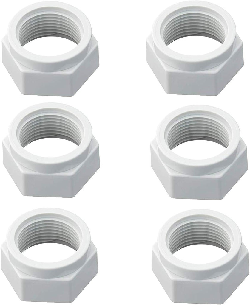 ATIE Pool Cleaner Feed Hose Mender Nut ED15 Replacement for Pentair Kreepy Krauly Legend, Platinum, and Letro Pool Cleaner Feed Hose Mender Nut ED15 (6 Pack)