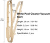ATIE Pool Cleaner Vacuum Skirt Compatible with Pentair Kreepy krauly Great White GW9500 and Dorado 360151 Pool Cleaner GW9508 Vacuum Skirt (2 Pack)