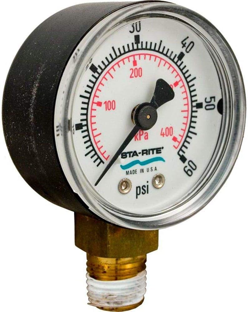 Pentair 15060-0000T Pressure Gauge Replacement Pool/Spa Filter, Cleaners and Valve