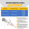 Pool Heater Manifold Assembly Replacement Kit for Pentair Mastertemp 175, 200, 250, 300, 400 & Sta-Rite Max-E-Therm SR200, SR333, SR400, 77707-0205, 77707-0206, 77707-0014, 77707-0015, 77707-0016