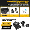 Pool Heater Manifold Assembly Replacement Kit for Pentair Mastertemp 175, 200, 250, 300, 400 & Sta-Rite Max-E-Therm SR200, SR333, SR400, 77707-0205, 77707-0206, 77707-0014, 77707-0015, 77707-0016