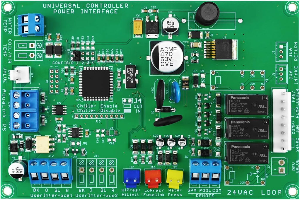 R0458200 Universal Power Control Board, Replacement for Zodiac Jandy R0458200, Compatible with Zodiac Jandy Lxi Low Nox Pool and Spa Heaters