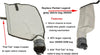 ATIE Pool Cleaner Gray Fine Mesh Bag with Hook and Loop Fastener Enclosure for Pentair Kreepy Krauly Legend, Platinum Pool Cleaner Debris Bags 360009/EU16G with Snaplock - Gray (2 Pack)