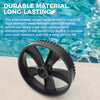 370406Z Wheel Replacement, Wide Wheel Without Bearings, for Pentair Kreepy Krauly Platinum Pool Cleaner, Grey