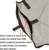 ATIE Pool Cleaner Gray Fine Mesh Bag with Hook and Loop Fastener Enclosure for Pentair Kreepy Krauly Legend, Platinum Pool Cleaner Debris Bags 360009/EU16G with Snaplock - Gray (2 Pack)