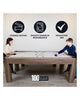 Hathaway Driftwood 7-ft Air Hockey Table Combo w/ Benches