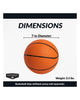 Hathaway 7-in Mini Basketball - Rubber, Orange, Indoor/Outdoor