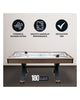 Hathaway Excalibur 72-in Air Hockey Table w/ LED Scoring & Tennis Top