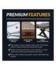 Hathaway Excalibur 72-in Air Hockey Table w/ LED Scoring & Tennis Top