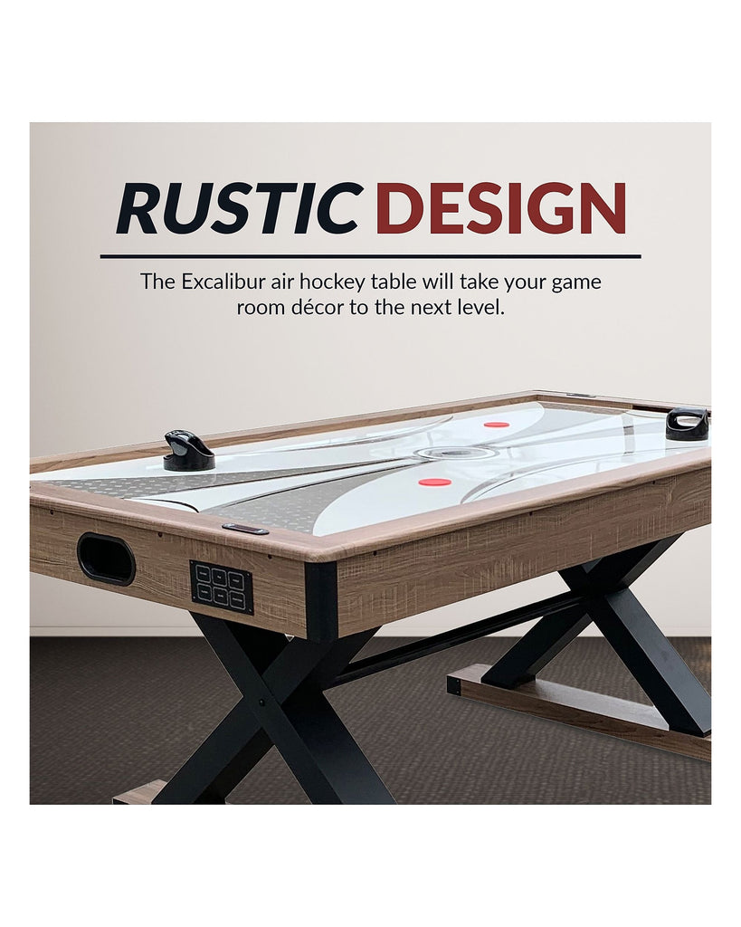 Hathaway Excalibur 72-in Air Hockey Table w/ LED Scoring & Tennis Top