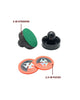 Hathaway Air Hockey Striker & Puck Set - Black and Orange