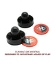 Hathaway Air Hockey Striker & Puck Set - Black and Orange