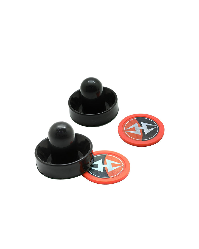 Hathaway Air Hockey Striker & Puck Set - Black and Orange