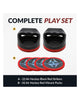 Hathaway Air Hockey Striker & Puck Set - Black & Red