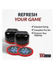 Hathaway Air Hockey Striker & Puck Set - Black & Red