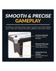 Hathaway Midtown II 6-ft Air Hockey Table - LED Scoring, Cherry
