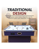 Hathaway Phantom II 90" Air Hockey Table w/ LED Scoring