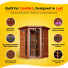 Hudson Bay 3-Person Cedar Corner Sauna