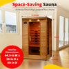 Coronado 2-Person Hemlock Deluxe Ceramic Sauna