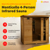 Monticello 4-Person Hemlock Sauna
