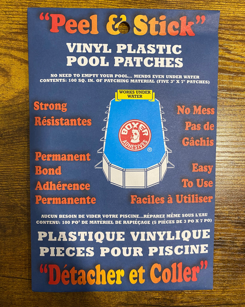 Boxer "Peel & Stick" Vinyl Plastic Pool Patches