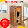 1-2 Person Hemlock Sauna with 5 Carbon Heaters Majestic