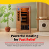 1-2 Person Hemlock Sauna with 5 Carbon Heaters Majestic