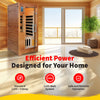 1-2 Person Hemlock Sauna with 5 Carbon Heaters Majestic