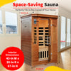 2-Person Hemlock Premium Infrared Sauna with 6 Carbon Heaters