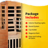 2-Person Hemlock Premium Infrared Sauna with 6 Carbon Heaters