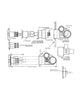 CMP SpaMaster 2.5" Gunite Jet Body w/ White Niche 25580-090-000