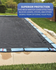 Rectangular Rugged Mesh In Ground Pool Winter Cover
