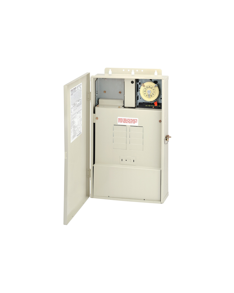 Load Center with 300W Transformer, T104M Mechanism, & 8-Breaker Spaces 100A Intermatic