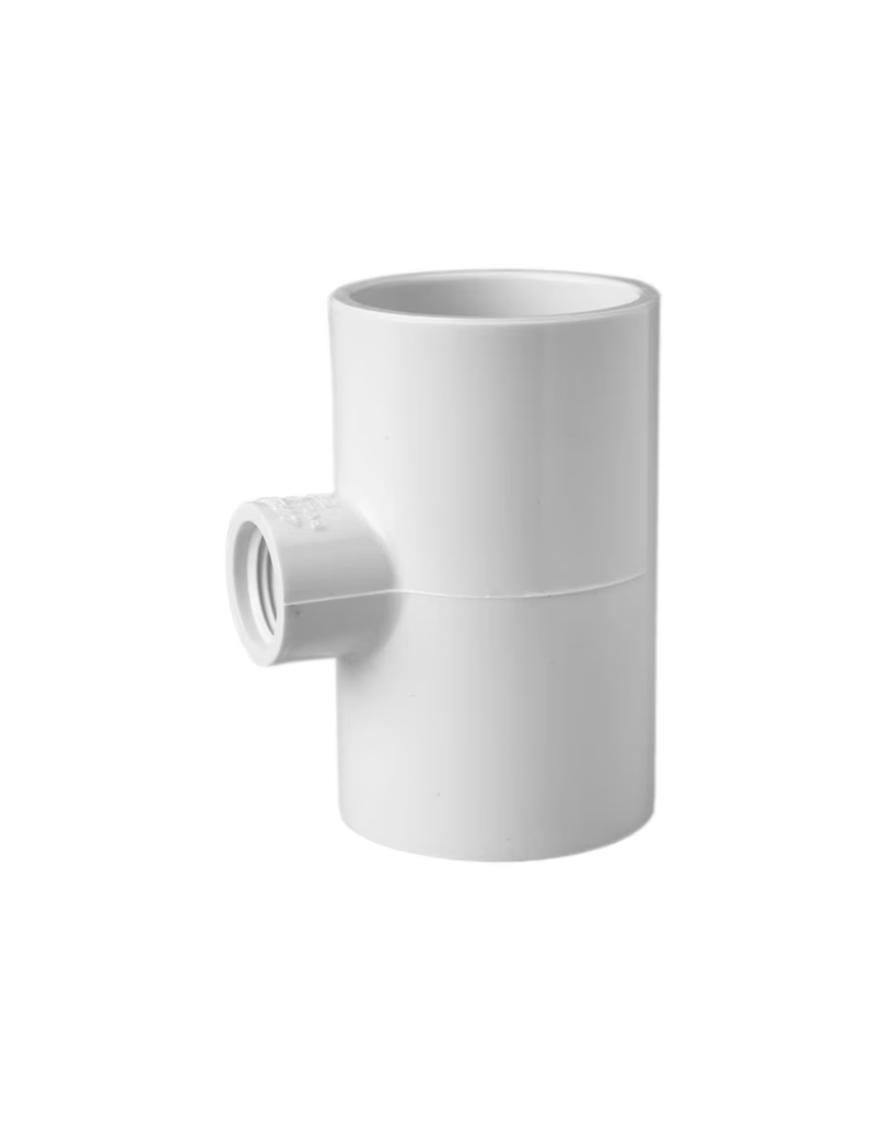 PVC SCH 40 Reducing Tee (SOC x SOC x FIPT)
