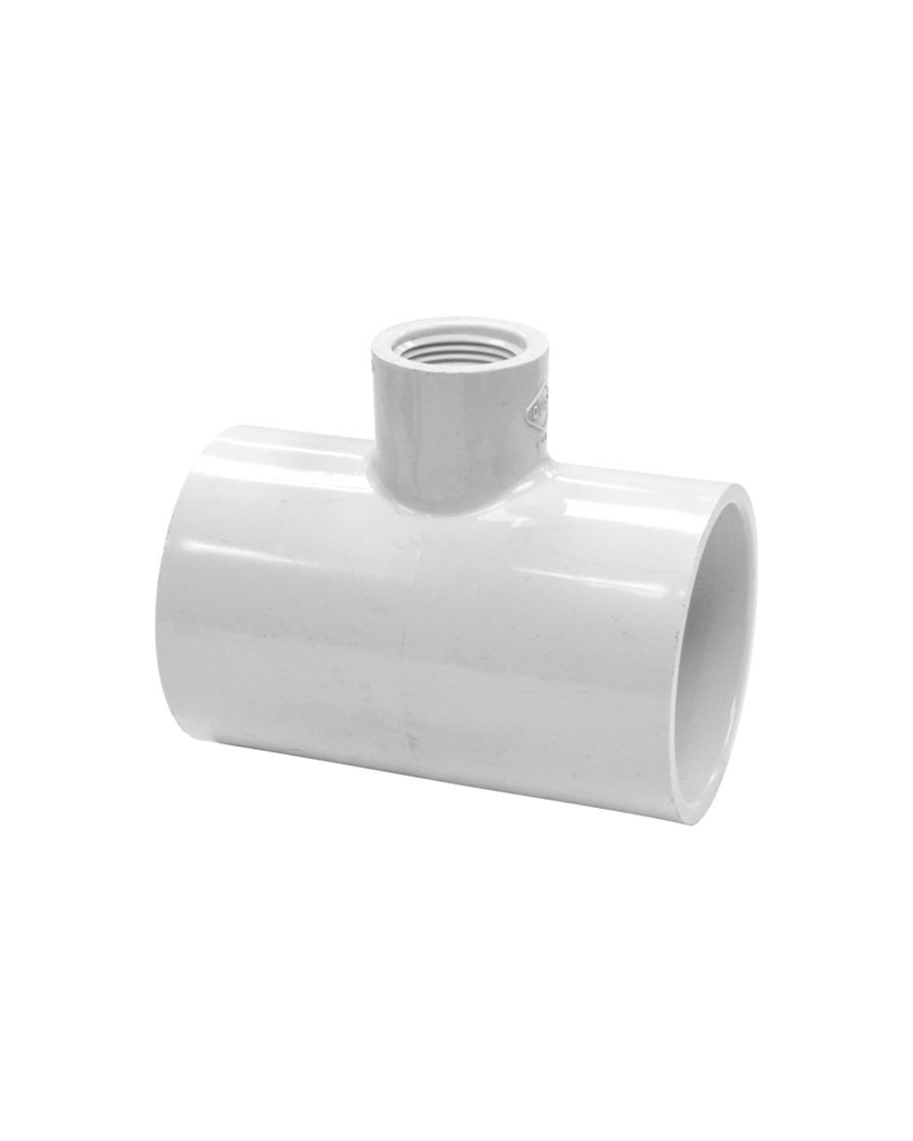 PVC SCH 40 Reducing Tee (SOC x SOC x FIPT)