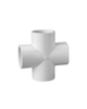 2" PVC SCH40 Cross (SOC x SOC x SOC x SOC)