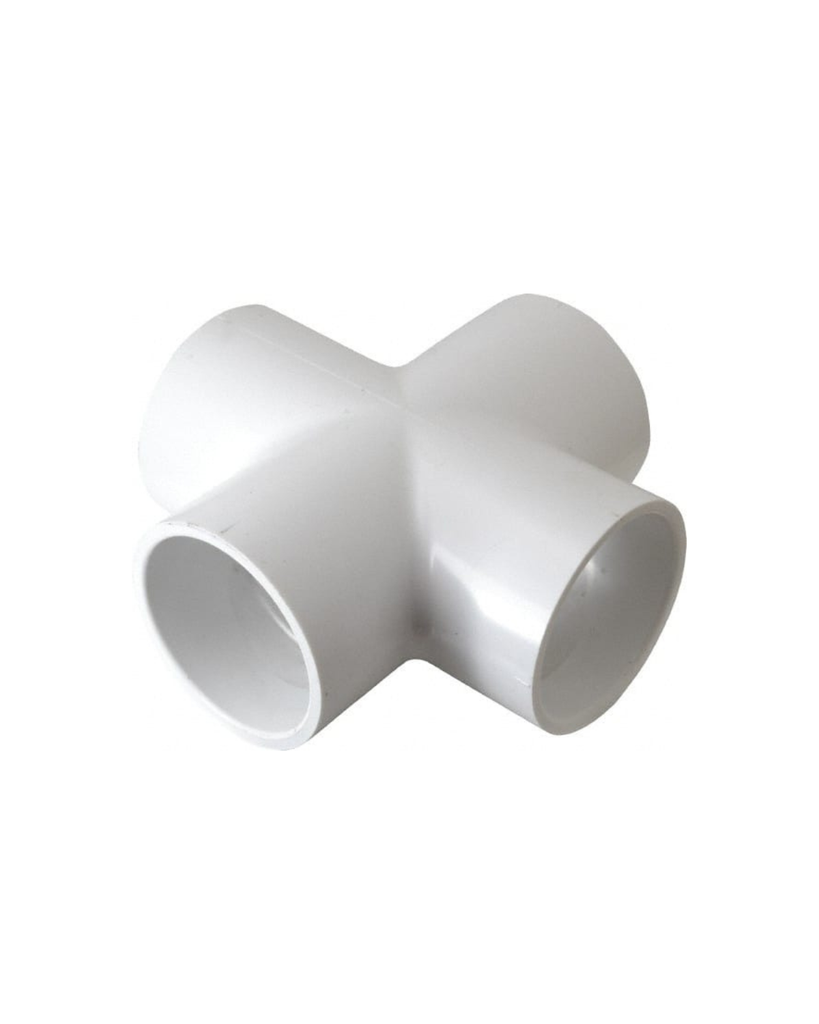 2" PVC SCH40 Cross (SOC x SOC x SOC x SOC)