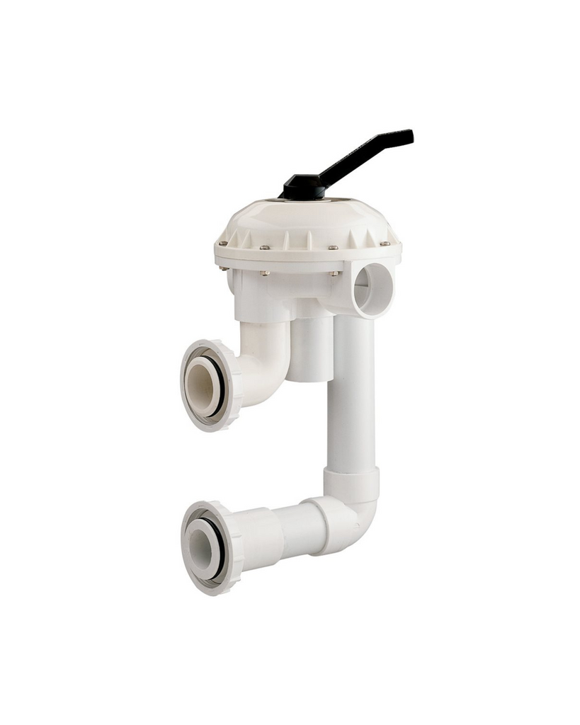 Hi-Flow 2" Valve with Bulkhead Fittings for Quad D.E. and Sand Filters Pentair