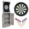 Hathaway Westwood Bristle Dartboard and 84-in Free-Standing Cabinet - Rustic Gray