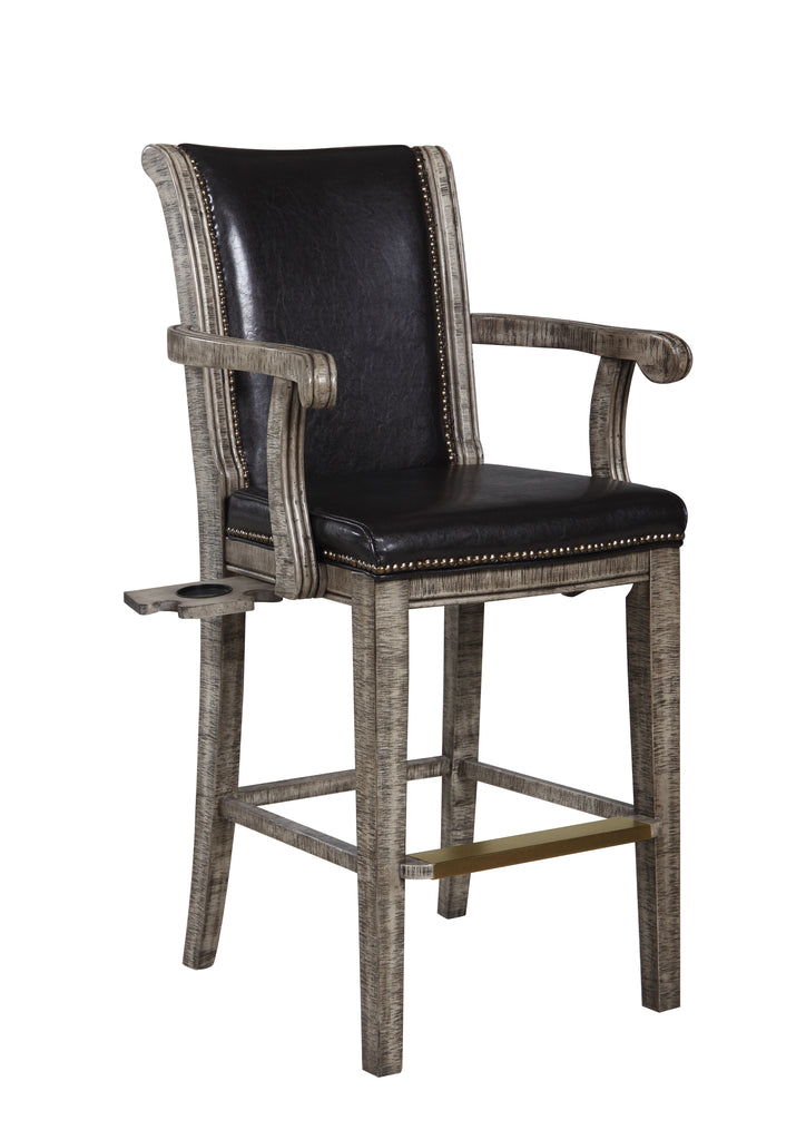 Hathaway Montecito 29-in High Top Deluxe Spectator Chair - Rustic Gray